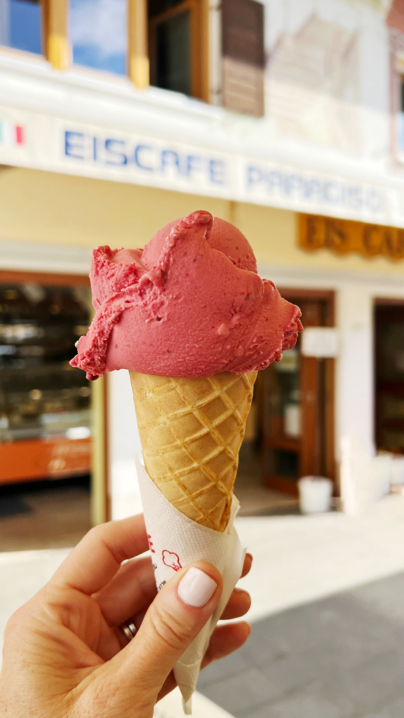 Ice Cream in Oberammergau on Dorfstrasse