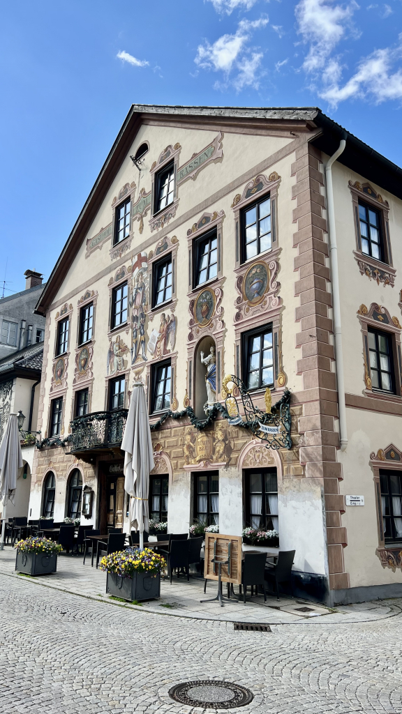 Painted building in Garmisch-Partenkirchen