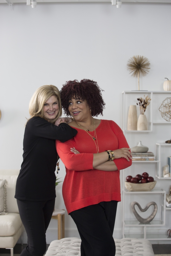 Tanya Foster and Kim Coles in the Chico's #ChicToChic fall 2017 campaign on TanyaFoster.com