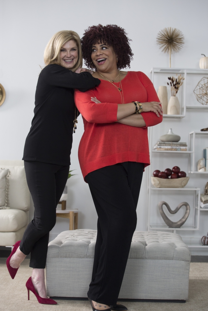 Tanya Foster and Kim Coles in the Chico's #ChicToChic fall 2017 campaign on TanyaFoster.com